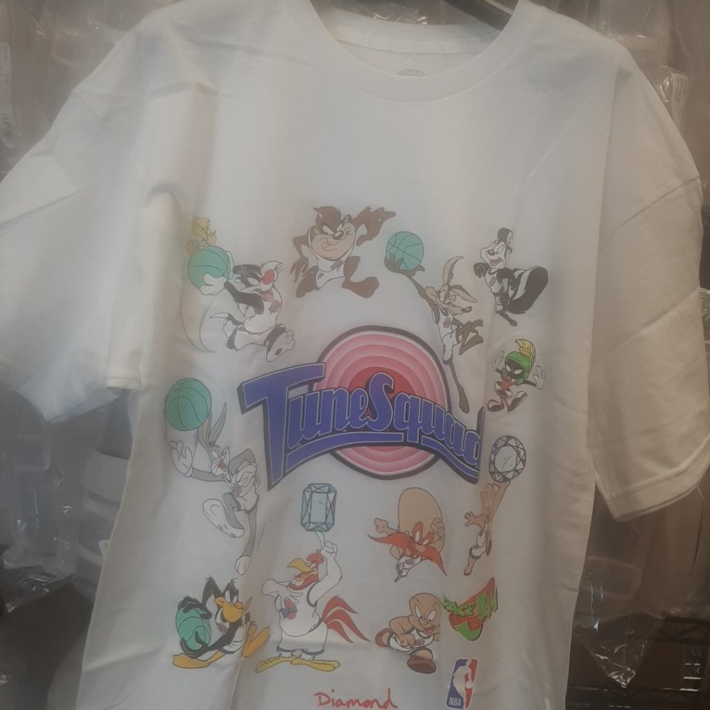 Diamond Supply Co. A20DMPA212 Tune Squad Tee - Size: M, L, 2X, 3X  Color: White